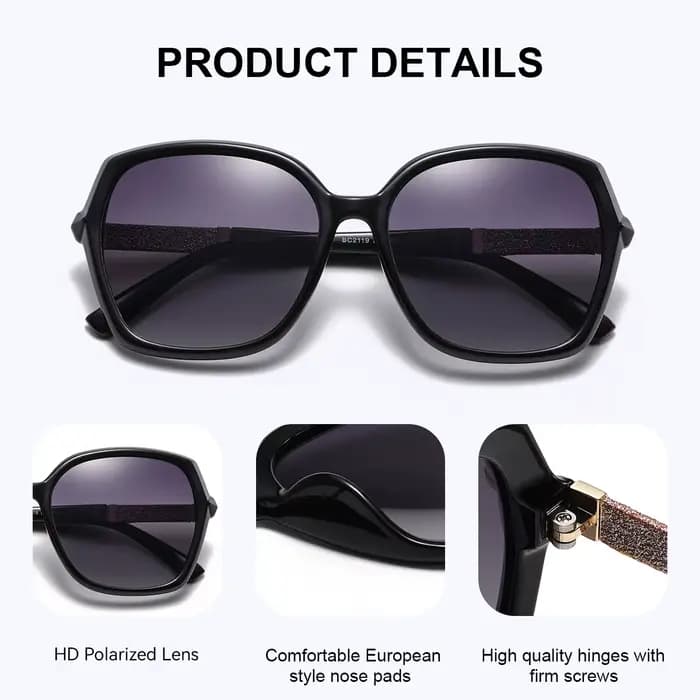 CATMONROE luxe polarisé femmes lunettes de soleil cadre papillon rose boîte-cadeau mode UV400 lunett