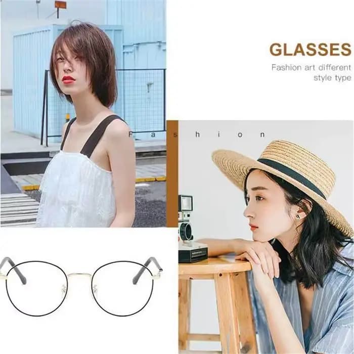 Lunettes de Prescription optiques ovales à monture en or Rose