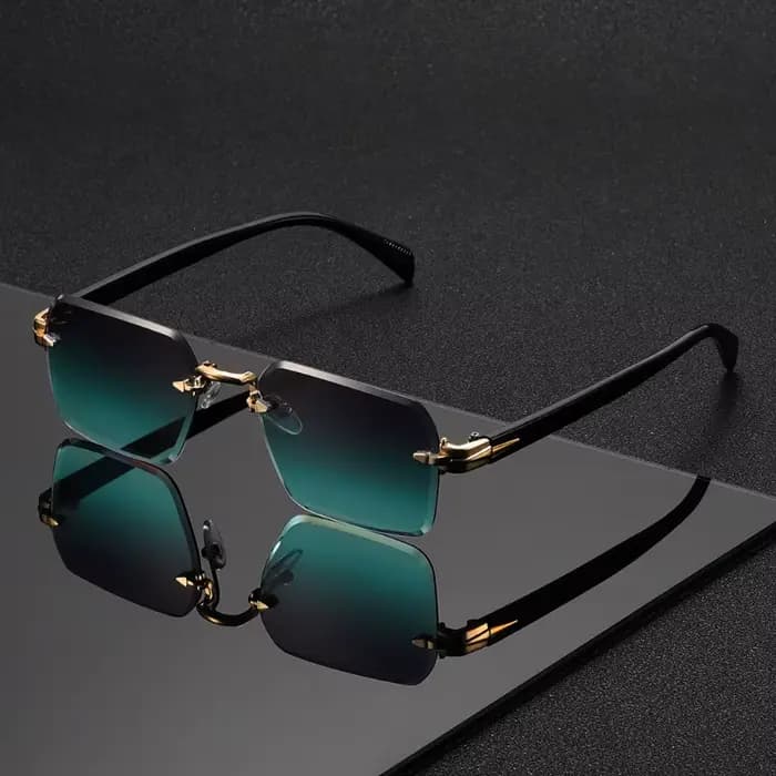 1 paire de lunettes carrées sans monture tendance