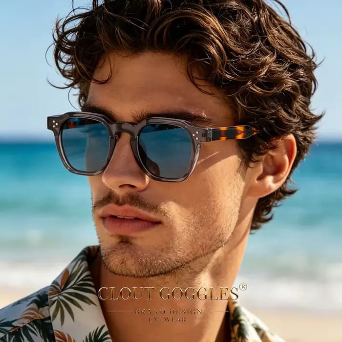 CLOUT GOGGLES Lunettes de soleil classiques rétro pour hommes et femmes