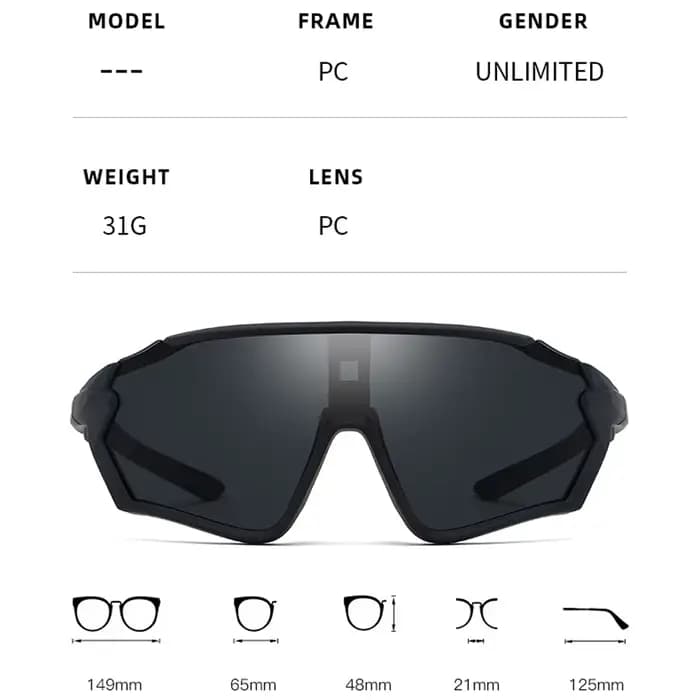 Omekol-Lunettes de soleil de cyclisme pour hommes et femmes