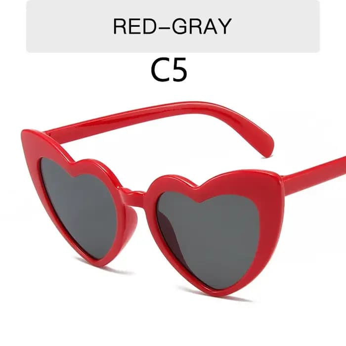 Lunettes de soleil en forme de cœur pour fête d'enterrement de vie de jeune fille