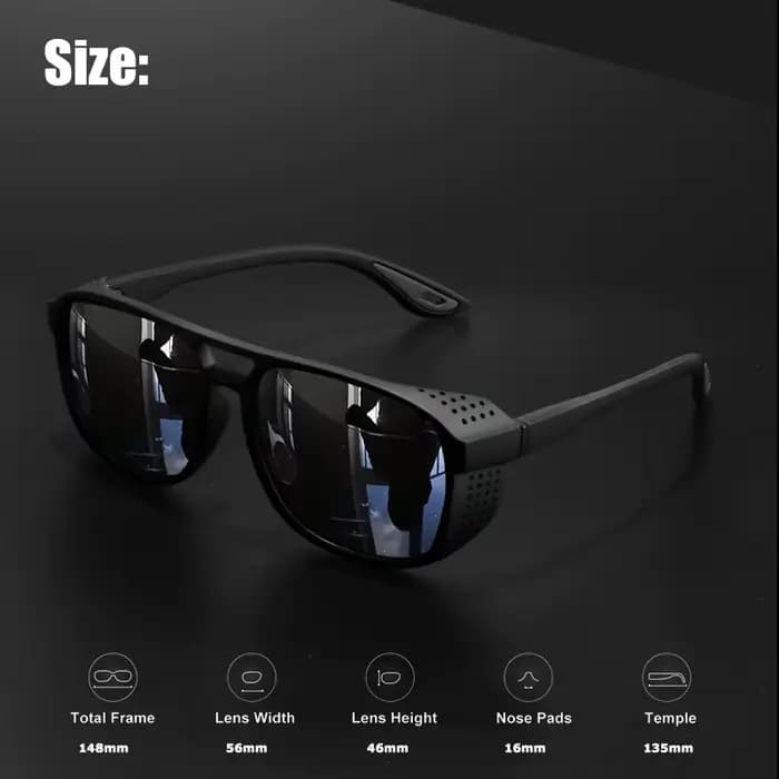 Lunettes de soleil de sport professionnelles – Polarisées coupe-vent UV400 pour le cyclisme, la cour