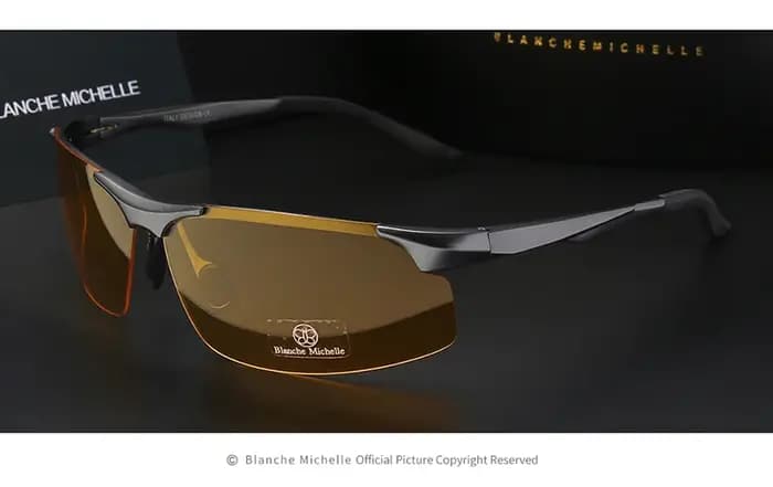 Lunettes de soleil polarisées en aluminium et magnésium pour hommes