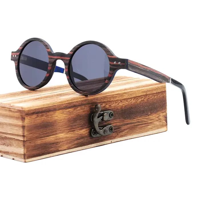 Lunettes de soleil Vintage en bois faites à la main pour hommes et femmes