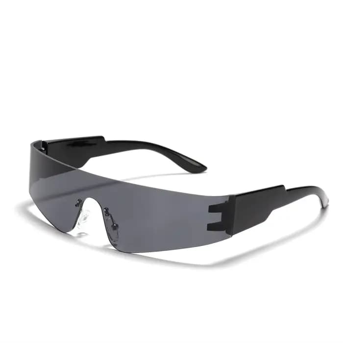 KAMMPT-Lunettes de soleil une pièce pour hommes et femmes, mode punk sans monture, nuances masculine