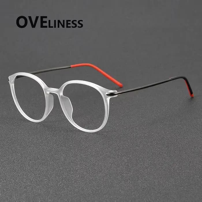 2025 acétate titane lunettes cadre pour hommes femmes marque Design rétro Vintage rond lunettes cadr