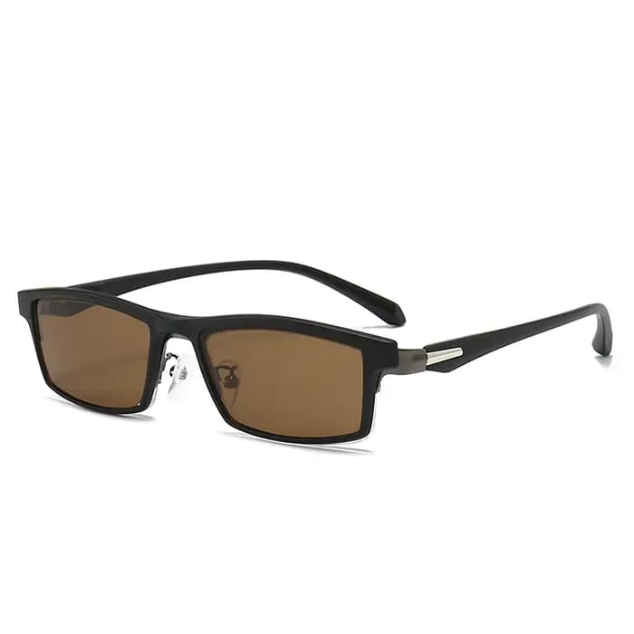 VCKA demi-monture lunettes de soleil polarisées myopie 6 In1 alliage hommes femmes pince magnétique