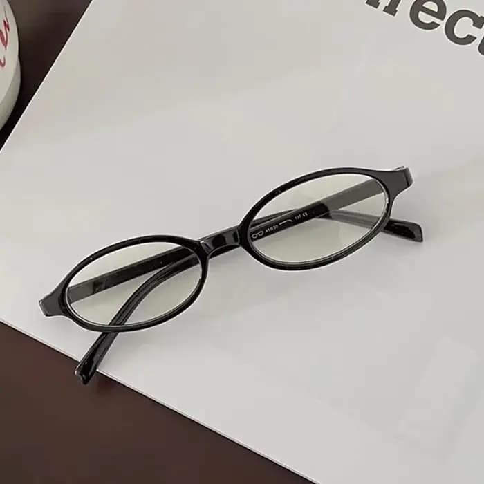Lunettes ovales rétro Y2K pour femmes