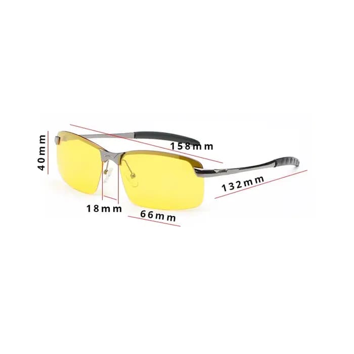Lunettes de soleil de conduite de nuit polarisées jaunes pour hommes et femmes, lunettes de soleil s