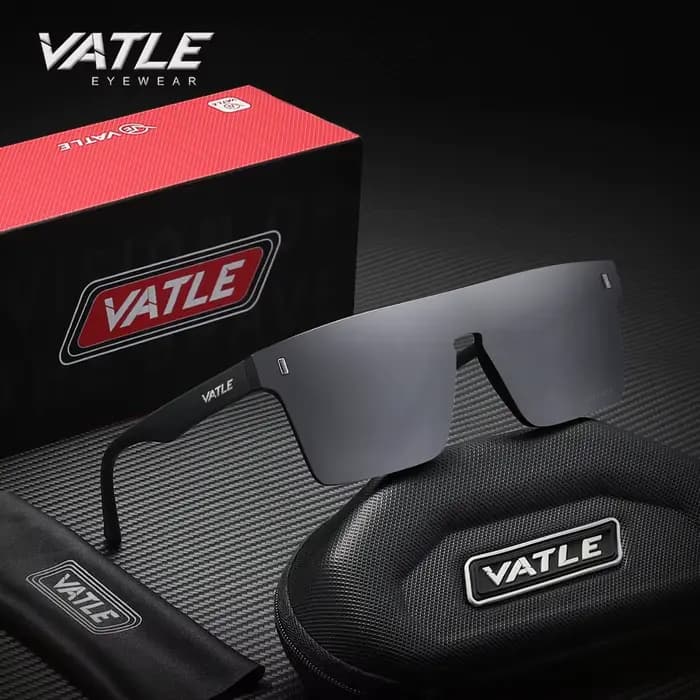 VATLE lunettes de soleil surdimensionnées sans cadre
