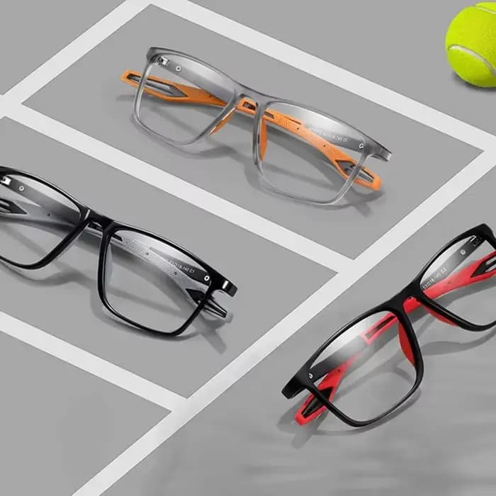 Lunettes de sport unisexes bloquant la lumière bleue, monture TR90 à la mode, pour myopie, lunettes transparentes pour hommes et femmes