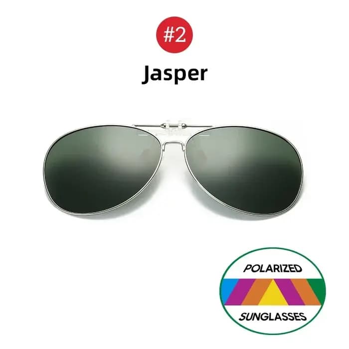 Lunettes de soleil de pêche surdimensionnées à clipser