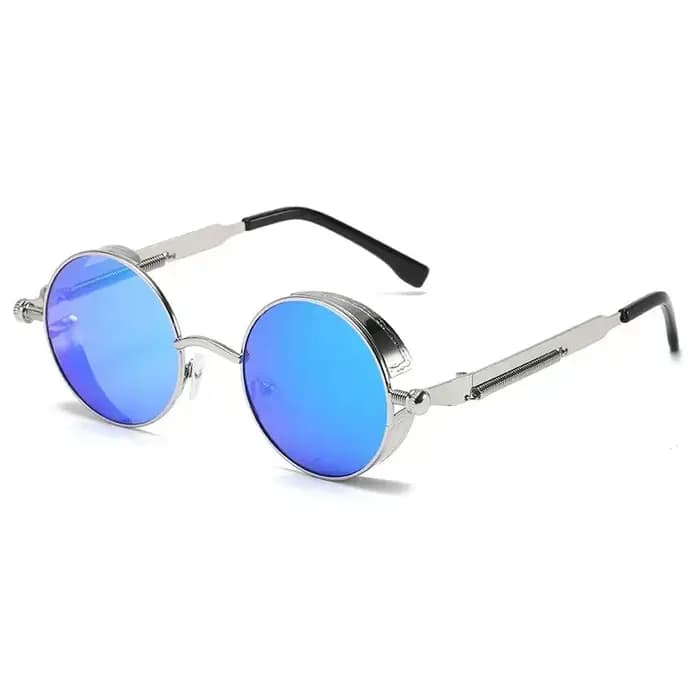 Lunettes de soleil rondes steampunk classiques pour hommes et femmes