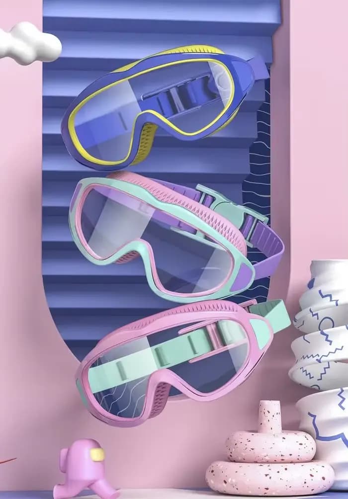 Lunettes de natation pour enfants ; antibuée et anti-ultraviolets