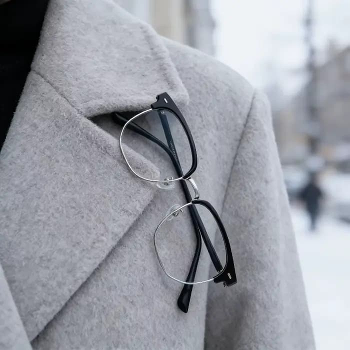 Lunettes demi-cerclées pour hommes