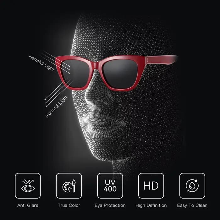 ZENOTTIC-Lunettes de soleil polarisées carrées pour femmes, protection UV400, papillon, lunettes de