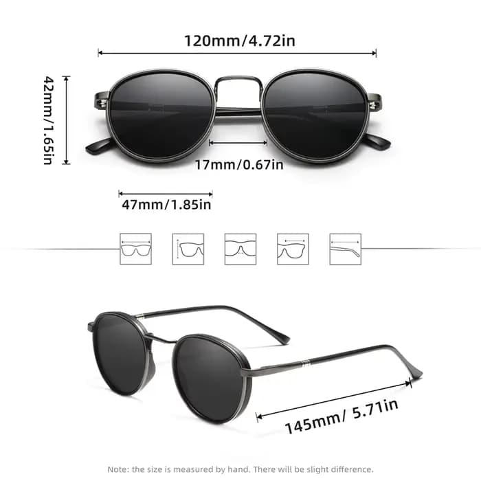 WIMN – lunettes de soleil polarisées à monture ronde pour hommes et femmes, de luxe, pour la conduit