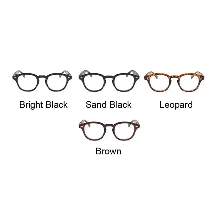 Lunettes rondes à rivets Vintage pour hommes