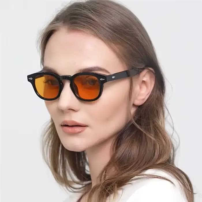 Lunettes de soleil rondes rétro pour femmes et hommes