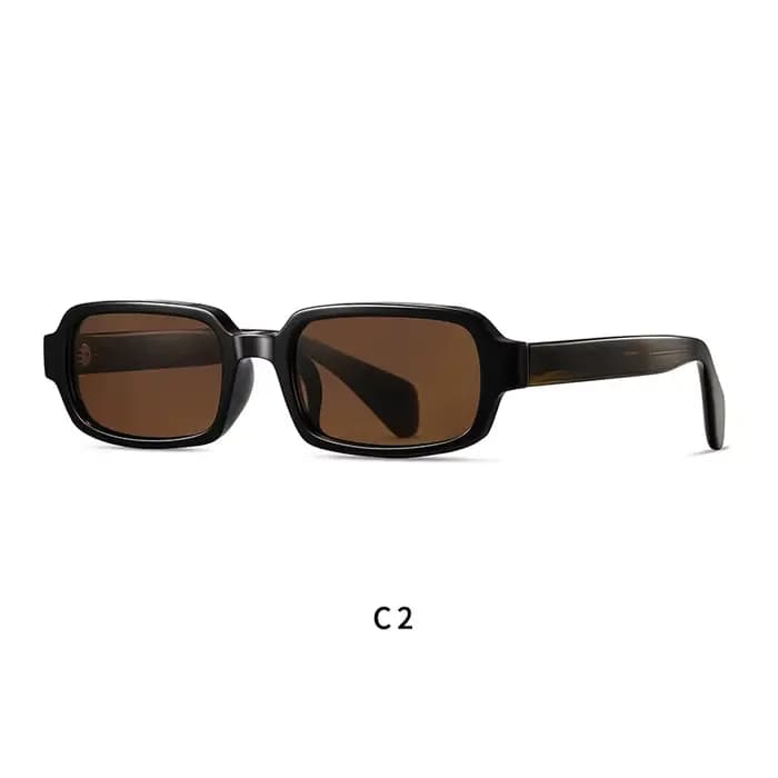 Lunettes de soleil polarisées carrées de petite taille, monture TR, lunettes de créateur de luxe, lu