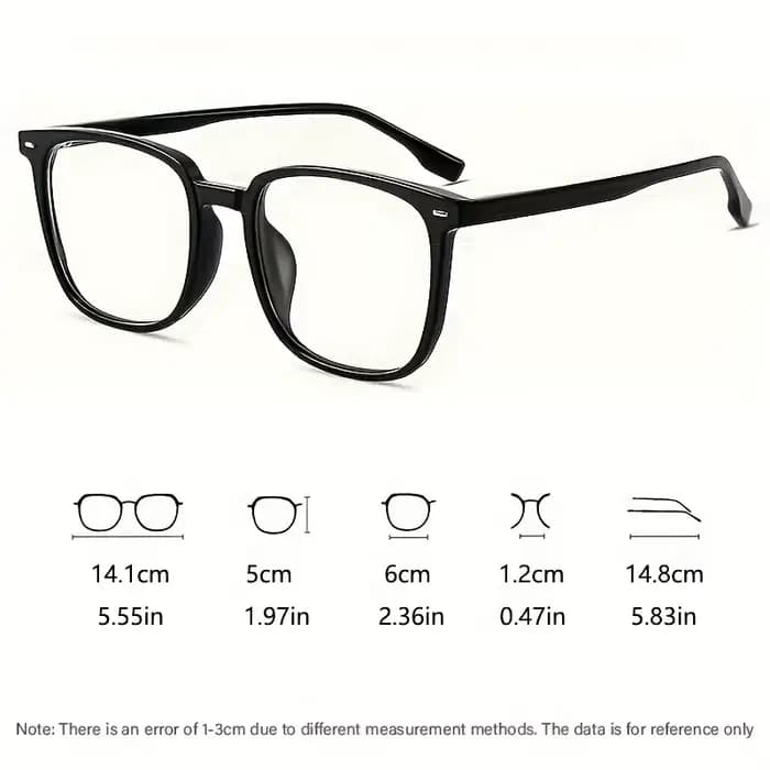 Lunettes d'ordinateur noires pour femmes et hommes