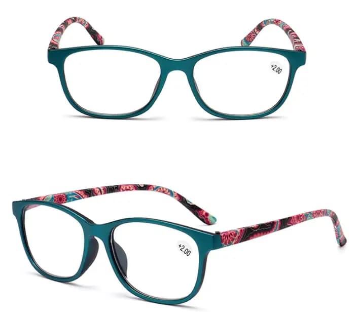 Lunettes de lecture femmes fleurs dioptrie