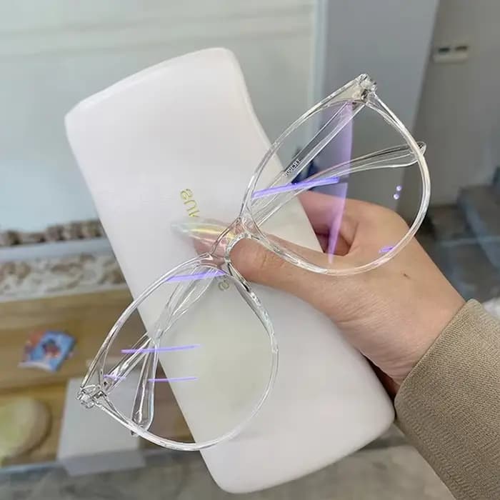 Lunettes optiques Anti-lumière bleue unisexe rétro ultralégères à grande monture carrée