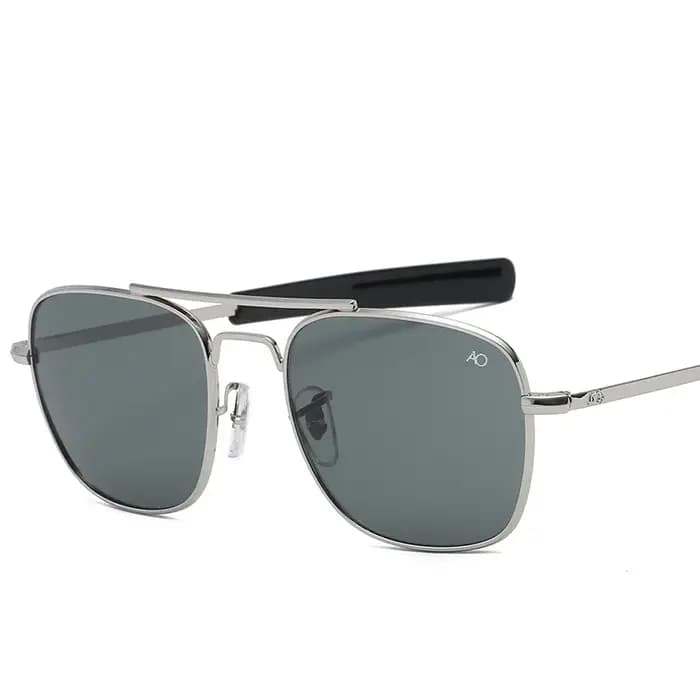 Pilote mode lunettes hommes Top qualité marque concepteur verre trempé lentille AO