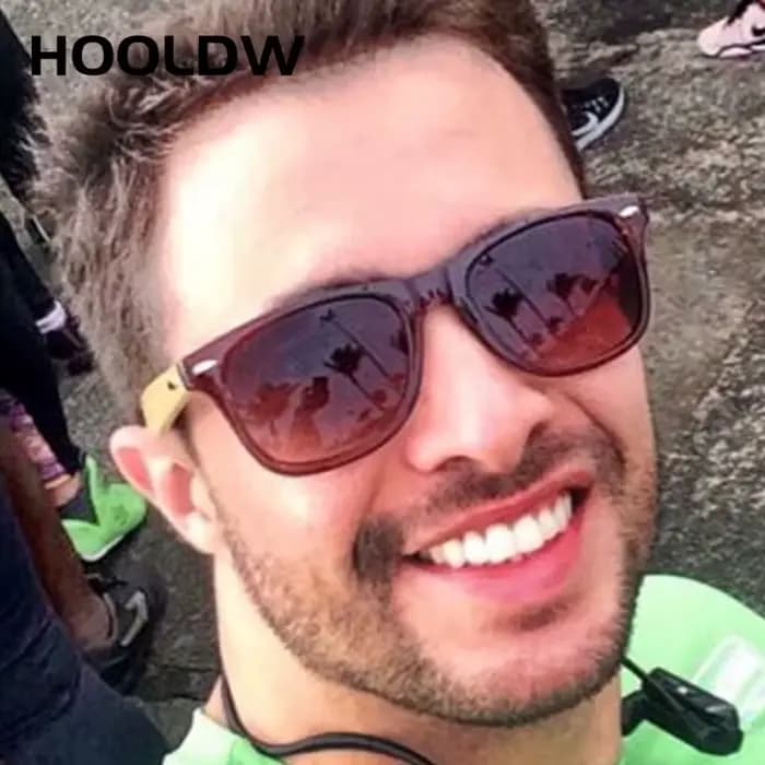 HOOLDW – lunettes de soleil en bois naturel pour hommes et femmes