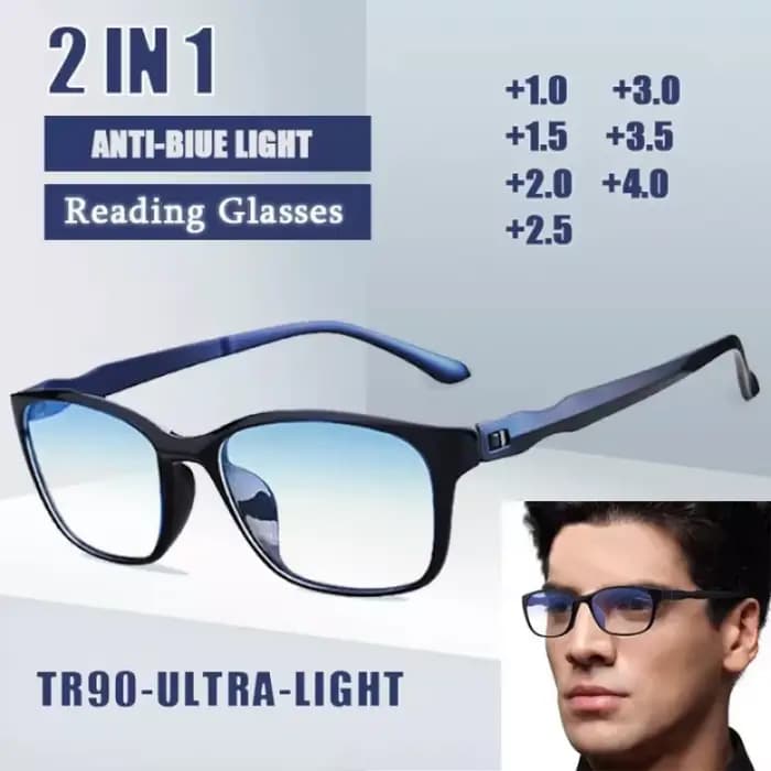 FG nouvelles lunettes de lecture hommes Anti bleu presbyte