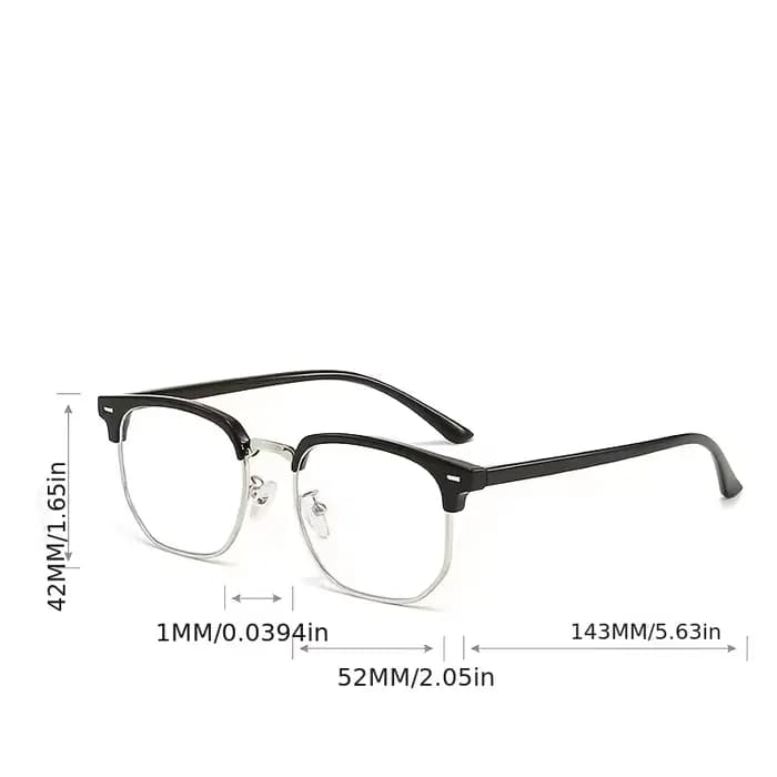 Lunettes demi-cerclées pour hommes