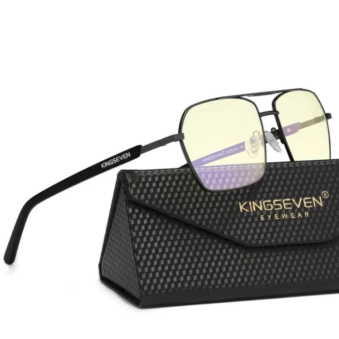 KINGSEVEN lumière bleue bloquant lentille transparente lunettes hommes/femmes ordinateur Anti-rayon bleu