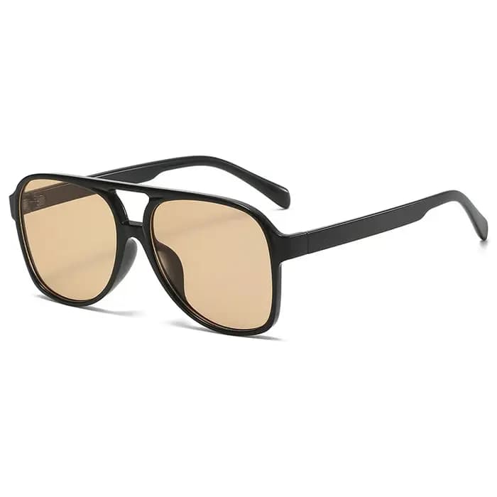 Lunettes de soleil vintage à double pont pour femme