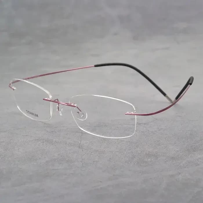 Lunettes de lecture sans cadre en titane pour hommes et femmes