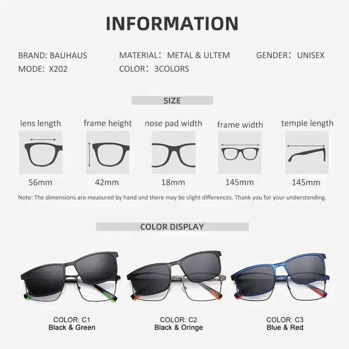 Lunettes à clip magnétique polarisées pour hommes, lunettes carrées rétro, cadre optique pour contre