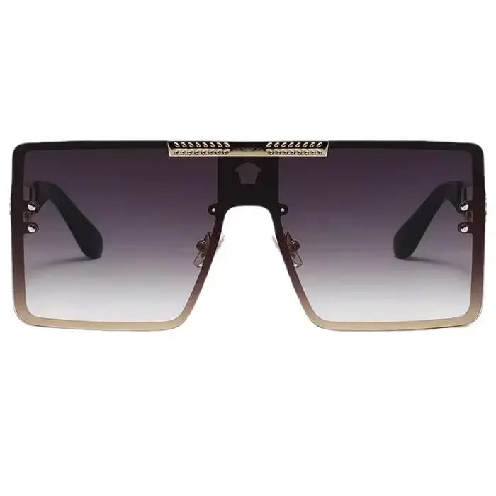 Nouvelle personnalité carré grandes lunettes De soleil Cool pour hommes femmes mode rétro luxe Desig