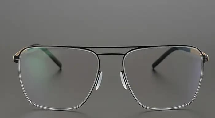 Lunettes optiques de pilote à double faisceau faites à la main pour hommes et femmes, cadre de lunettes de marque Berlin, acier inoxydable fin, contrevenants