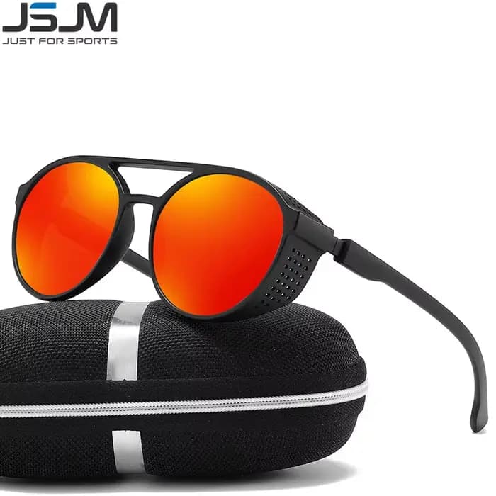 JSJM 2022 nouvelle mode hommes lunettes de soleil polarisées marque de luxe concepteur rond classique conduite pêche