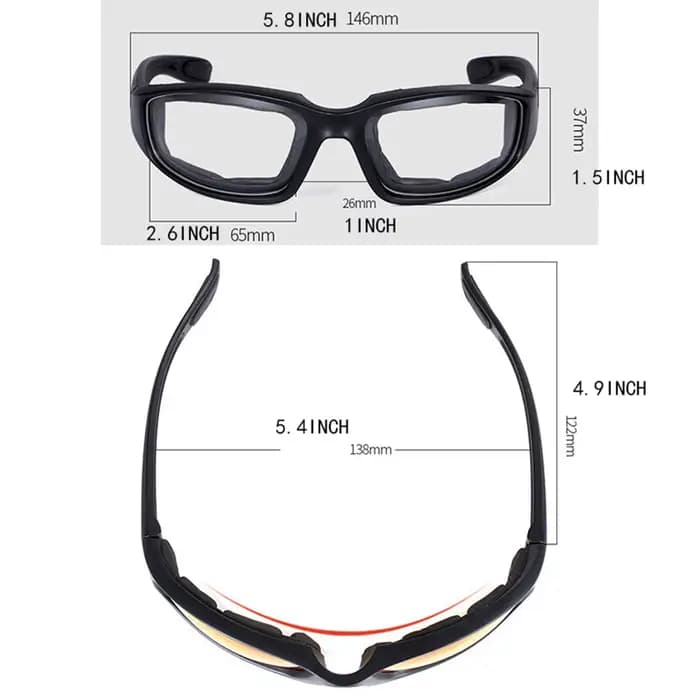 Lunettes de mode CS Protection contre les chocs pare-brise tactique cyclisme sport