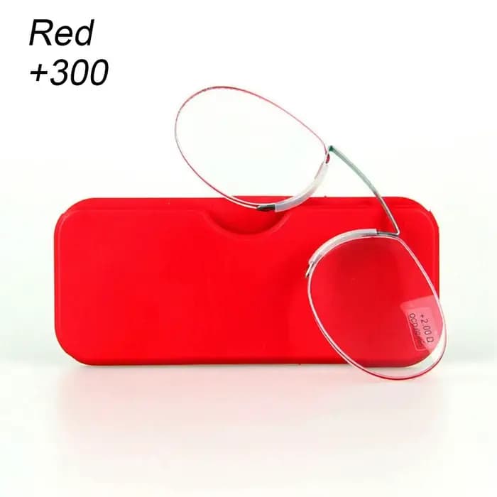 Mini Lunettes de lecture mains libres sans monture à fixation nasale +1.0 - +3.5 pour presbytes Homm
