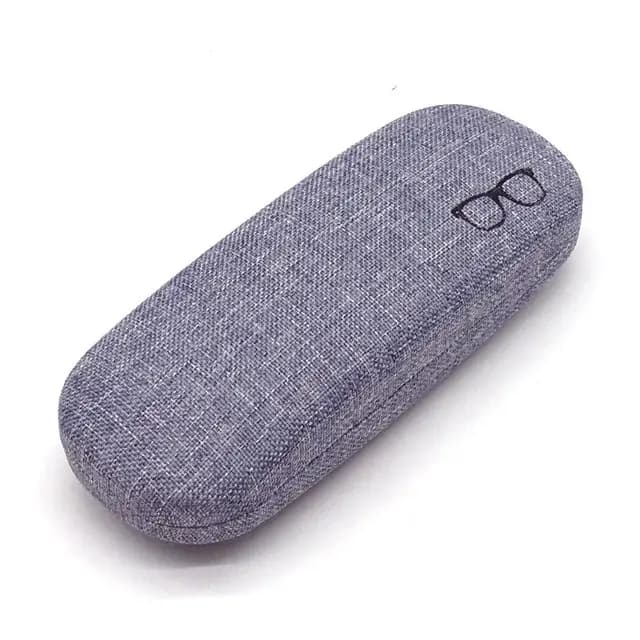 Étui à lunettes de mode coque rigide tissus de lin étuis
