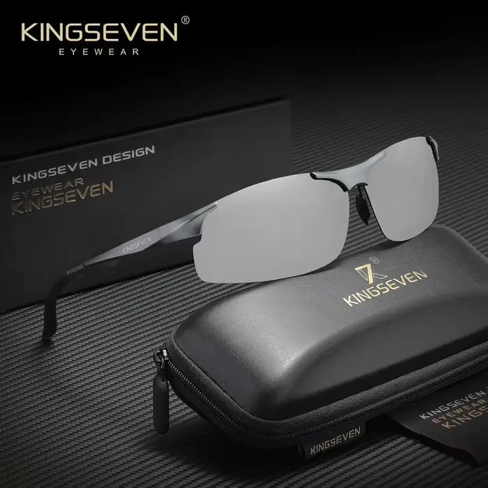 Lunettes de soleil KINGSEVEN en aluminium pour hommes, verres polarisés miroir, lunettes de sport te