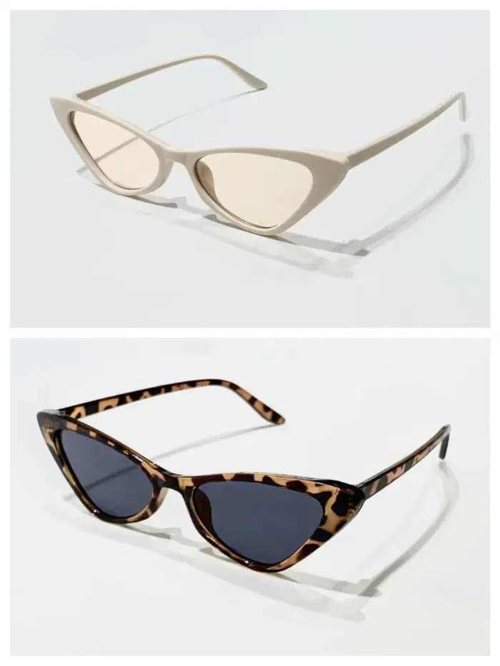 Lunettes de soleil vintage à petite monture carrée pour femmes et hommes