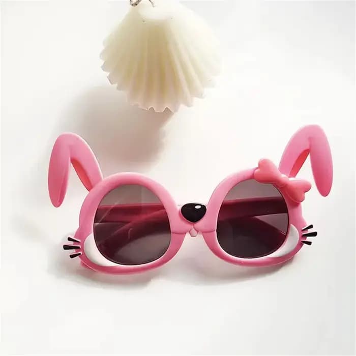 KLASSNUM enfants mignon dessin animé ovale oreilles de lapin lunettes de soleil