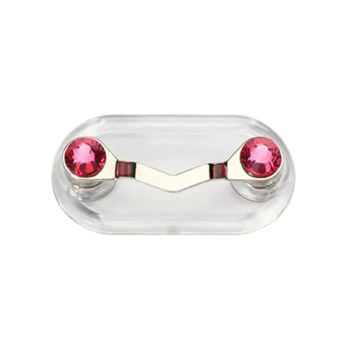 Support magnétique pour lunettes - Attache transparente pour col