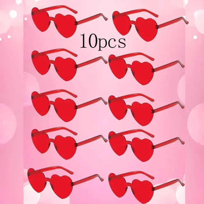 Lunettes de soleil en forme de cœur sans cadre