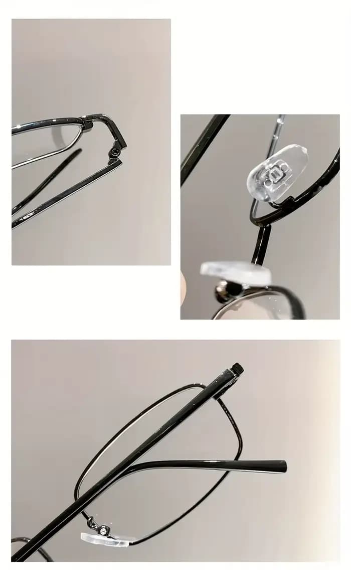 Lunettes de mode montures en métal pour femmes hommes