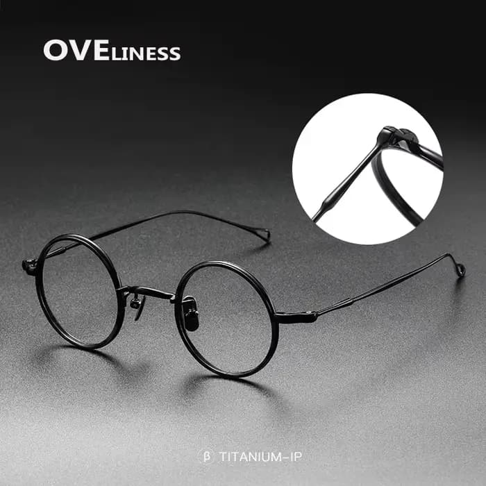 Monture de lunettes en titane pur pour hommes et femmes