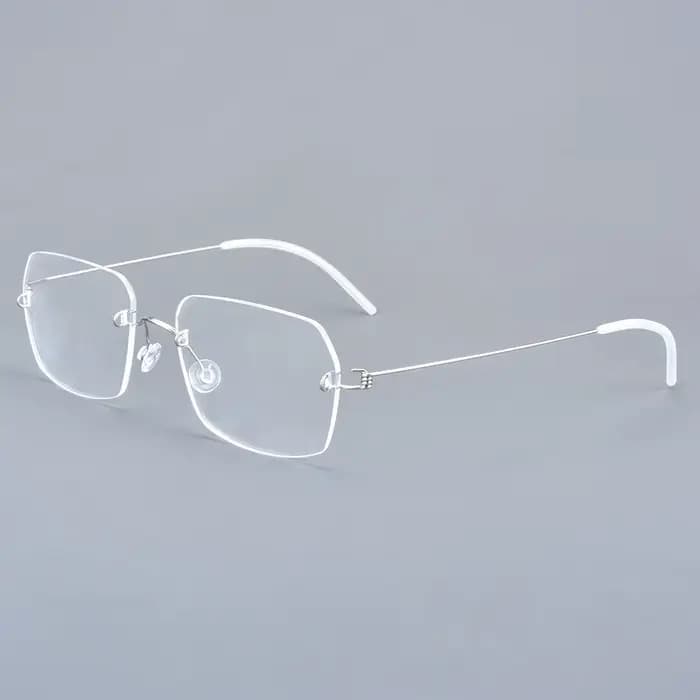 Danemark marque sans monture lunettes cadre ultraléger sans vis hommes affaires lunettes carrées fem